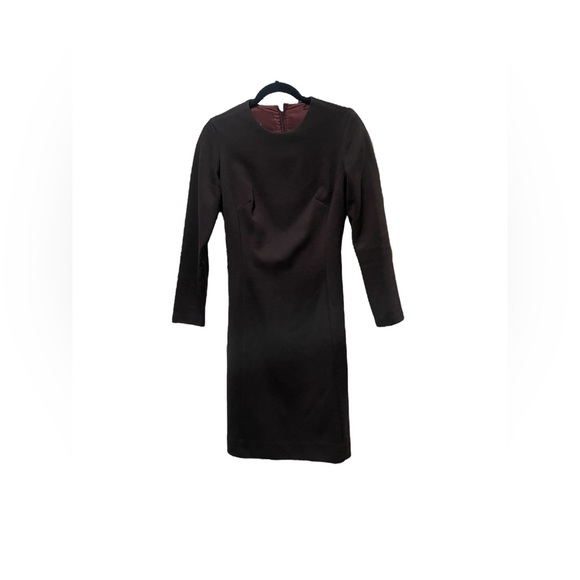 Vintage Toni Todd Dark Brown Long Sleeve Faux Fur Tie Waist 1970s Dress Size 14 - Picture 2 of 13